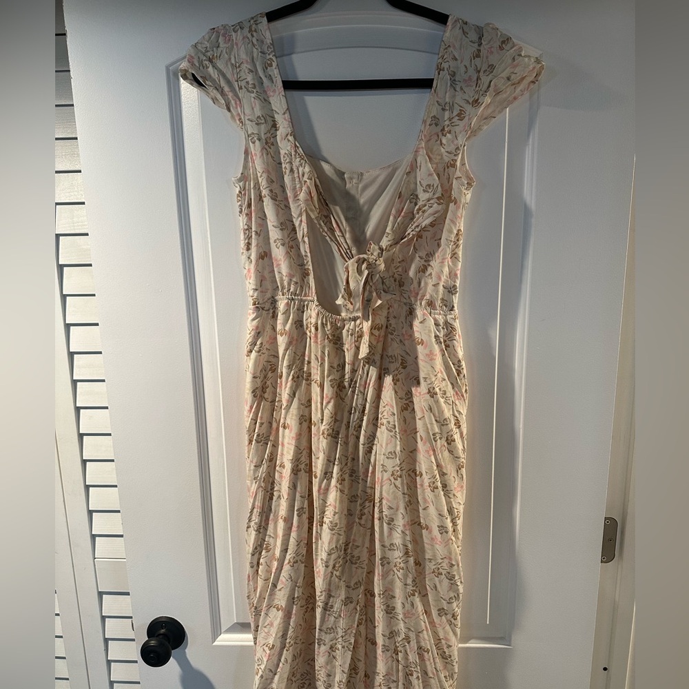 Pink floral dress